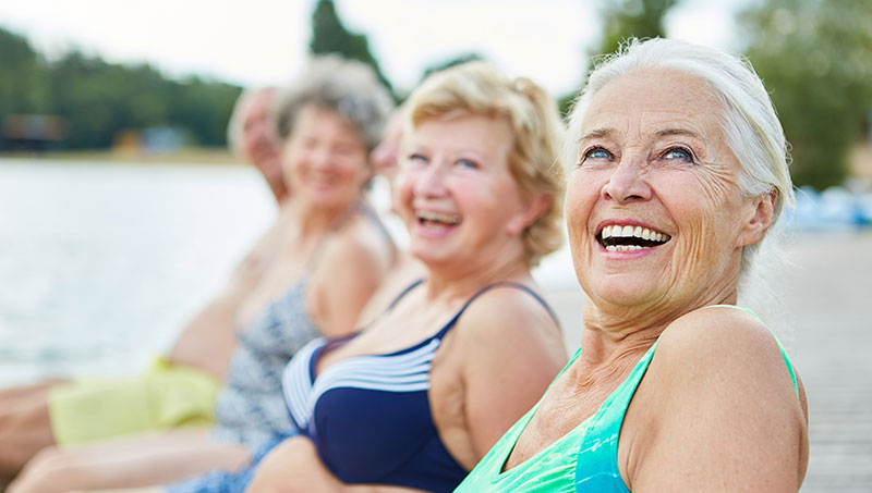 Senior women enjoying a healthy lifestyle